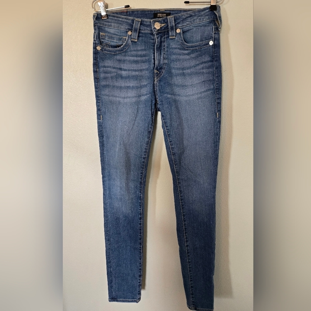 True Religion | Stellams Mid Rise Skinny Jeans Size 28 - Picture 1 of 10